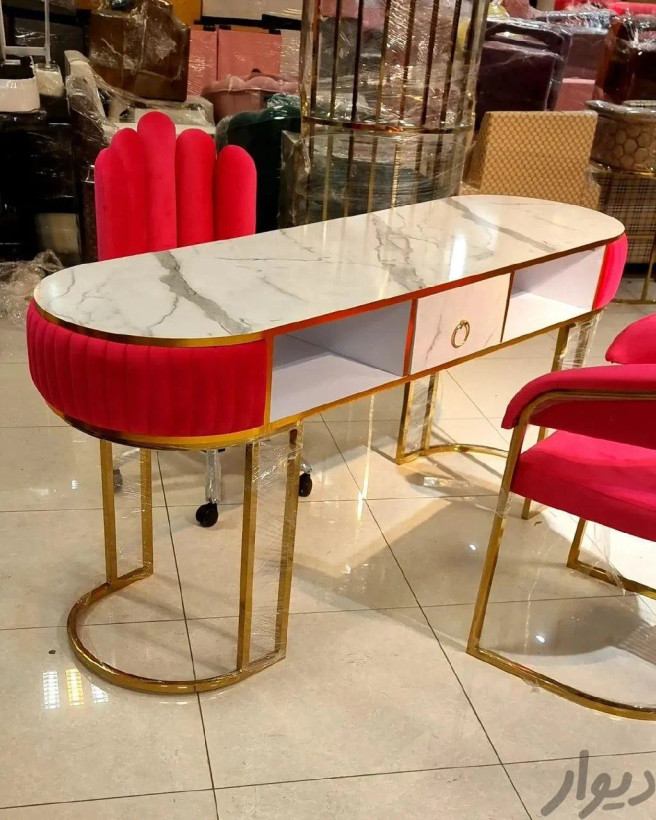 میزناخن دونفره بغل پارچه